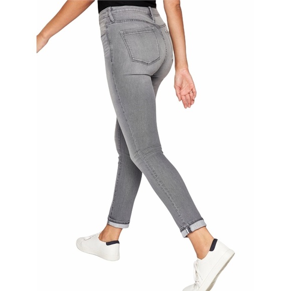 Athleta Sculptek Skinny Jean Grey Wash Size 12 - Picture 2 of 11